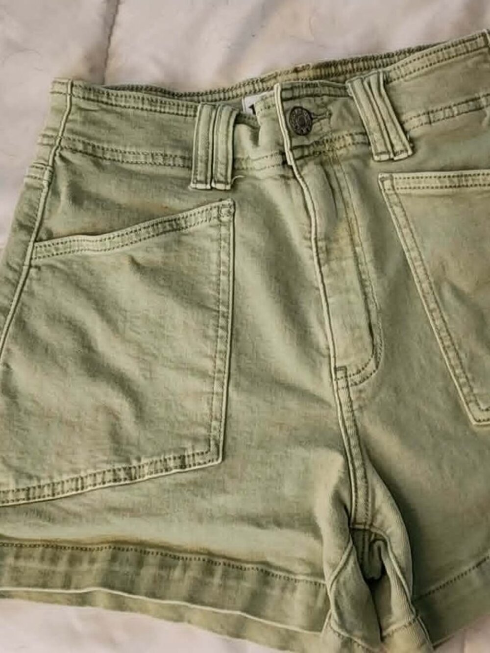 DAZE Sage Green High Rise Straight Leg Jeans Size 24